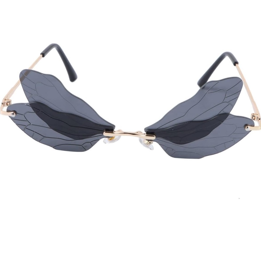 New Rimless Dragonfly Wing Sunglasses - Picture 3 of 8